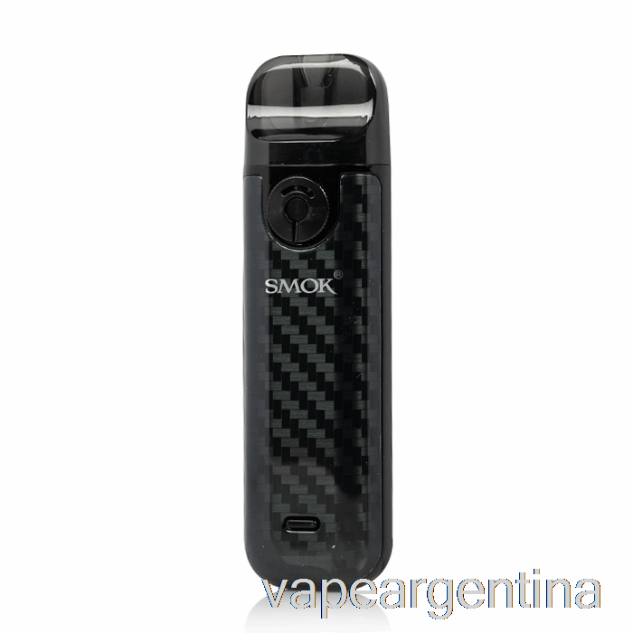 Smok Novo 4 25w Pod Kit Vape Fibra De Carbono Negro Descartable
